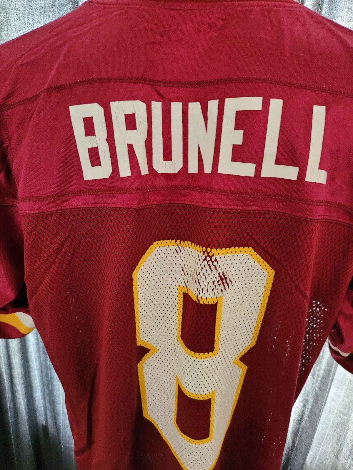 NFL Washington Commanders Brunell #8 Reebok Jersey - Size L - Authentic Red Design-USASTARFASHION