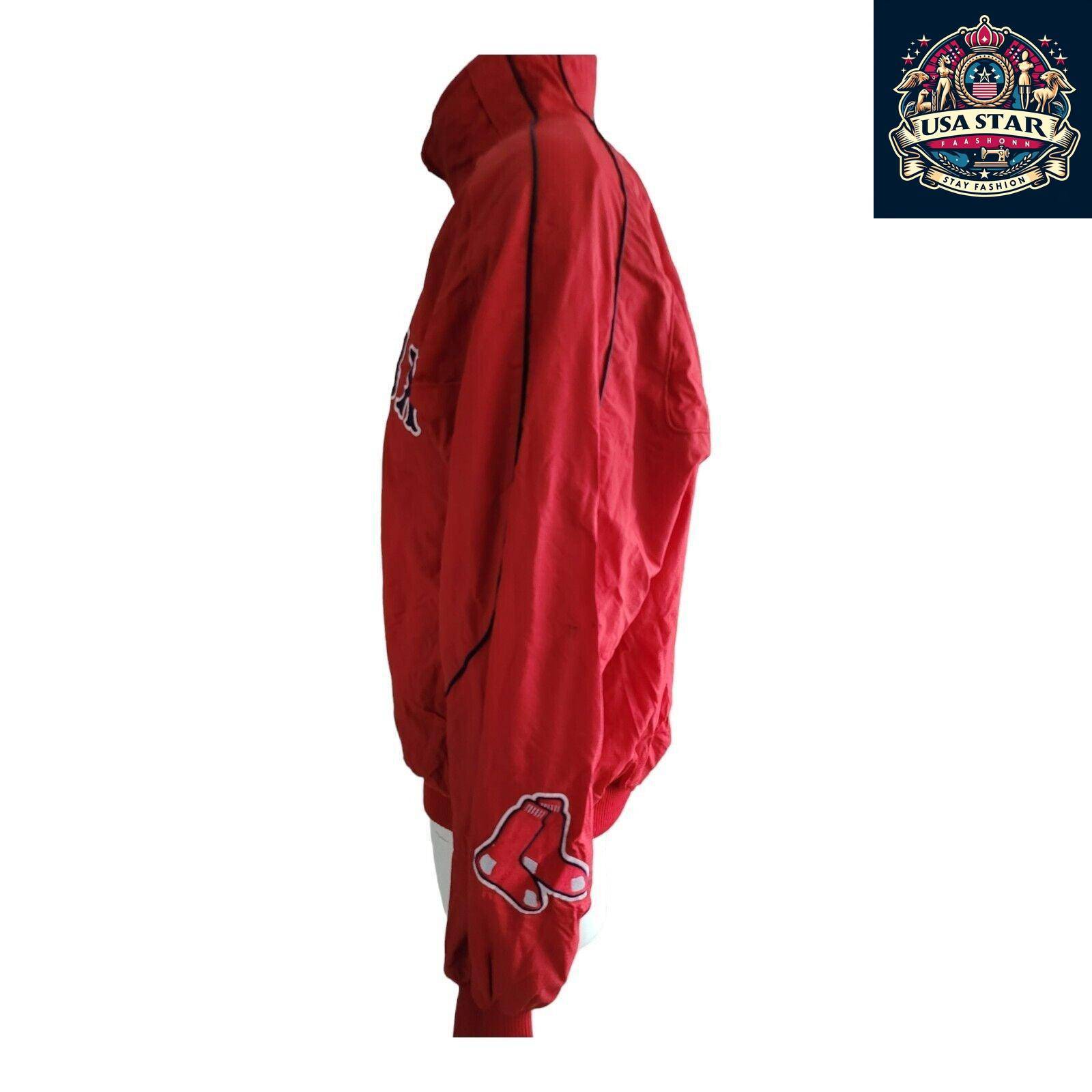 Boston Red Sox Jacket XL - Official Licensed Majestic Full Zip with Iconic Logo & Pockets - USASTARFASHION