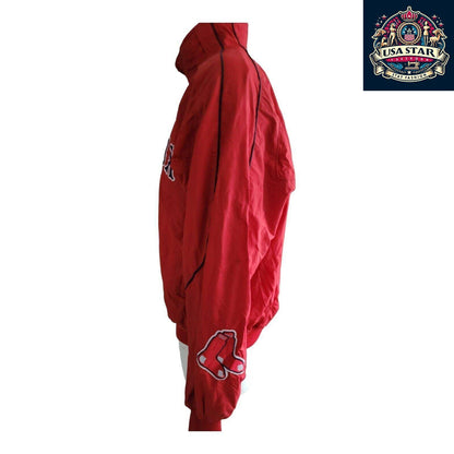 Boston Red Sox Jacket XL - Official Licensed Majestic Full Zip with Iconic Logo & Pockets - USASTARFASHION