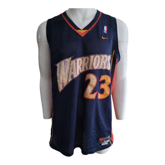 90's Jason Richardson #23 Golden State Warriors Authentic Nike Jersey XL in Navy Blue-USASTARFASHION