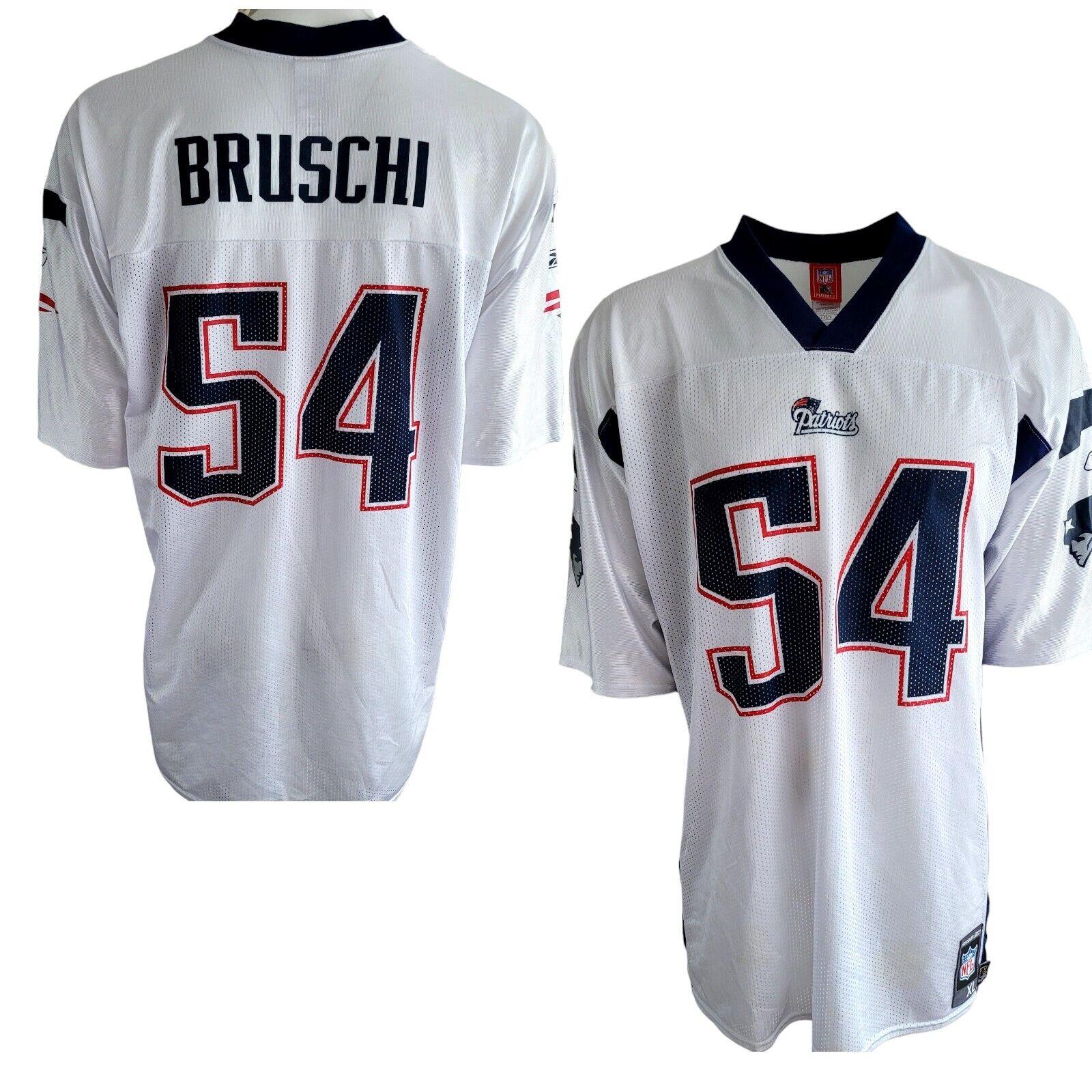 New England Patriots Tedy Bruschi #54 Jersey – Reebok NFL Size XL-USASTARFASHION