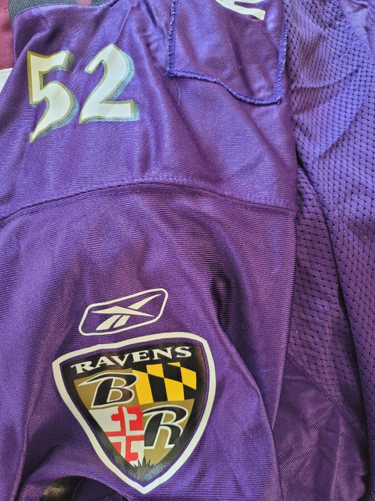 Reebok NFL #52 Ray Lewis Baltimore Ravens Youth XL Adult S Jersey-USASTARFASHION