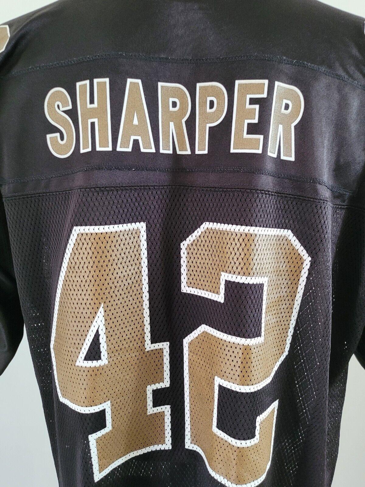 New Orleans Saints XL Jersey #42 Darren Sharper Super Bowl Reebok - Black/Gold - Size XL-USASTARFASHION