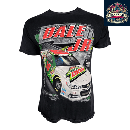 Dale Jr 88 T-Shirt XL Black Racing Tee with Bold Graphics and Comfort Fit for NASCAR Fans - USASTARFASHION