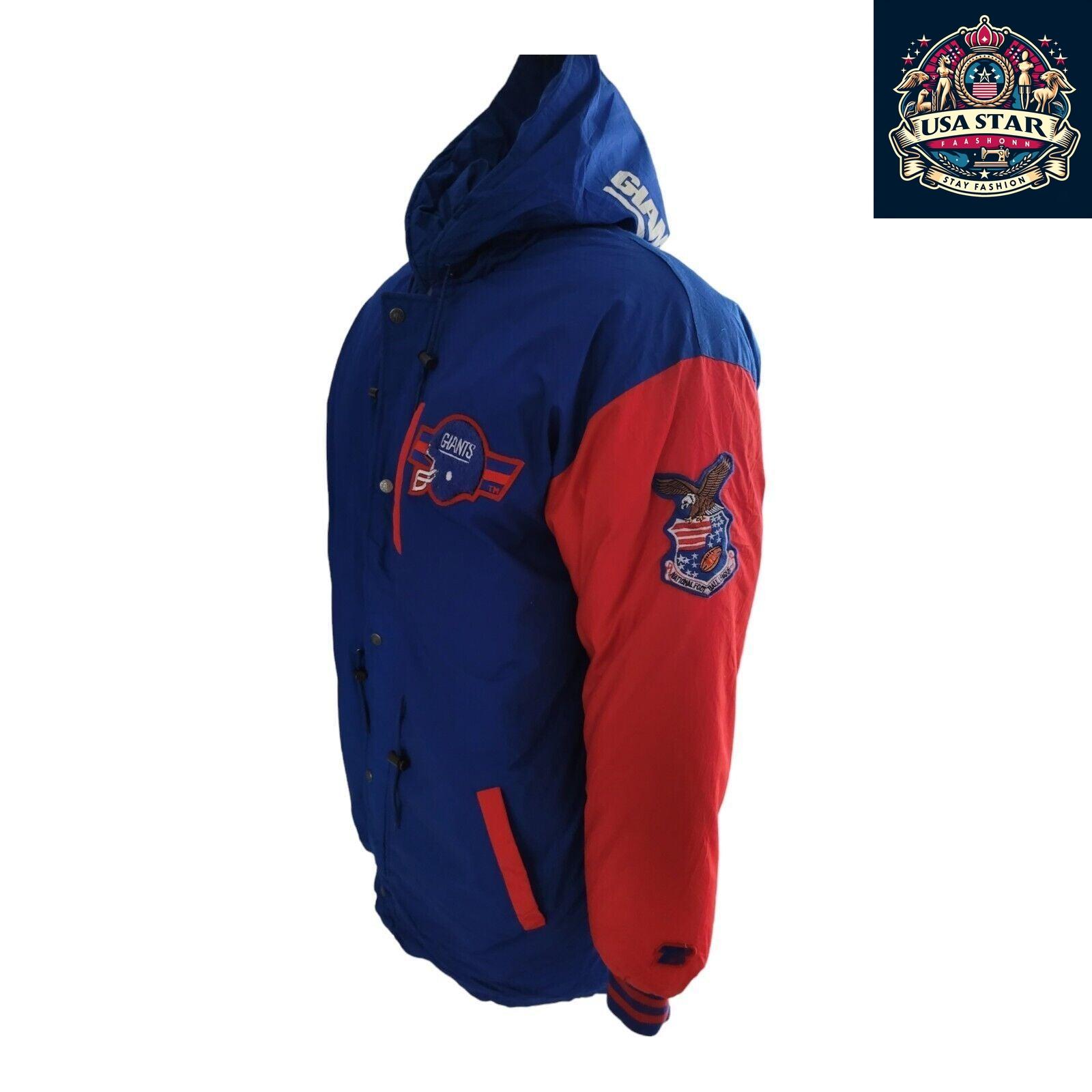 New York Giants Jacket - XL Triple Fat Goose Urban Parka with Down Insulation for Warmth - USASTARFASHION