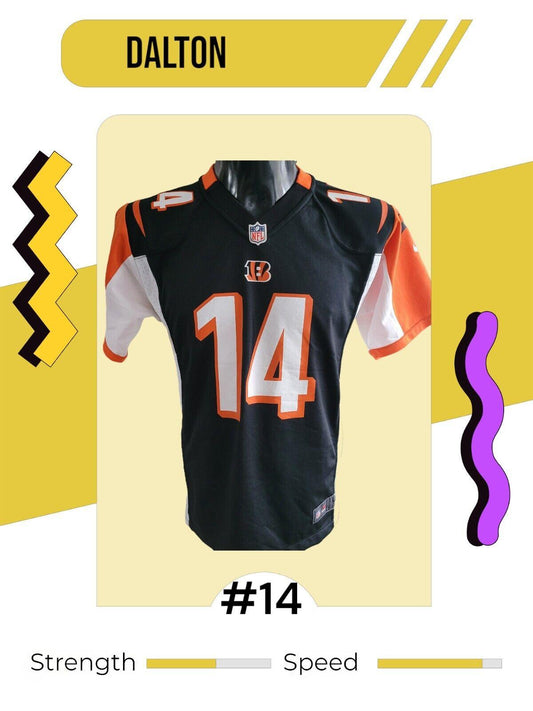 Nike Official NFL Cincinnati Bengals #14 Dalton Jersey - Size L Boys-USASTARFASHION