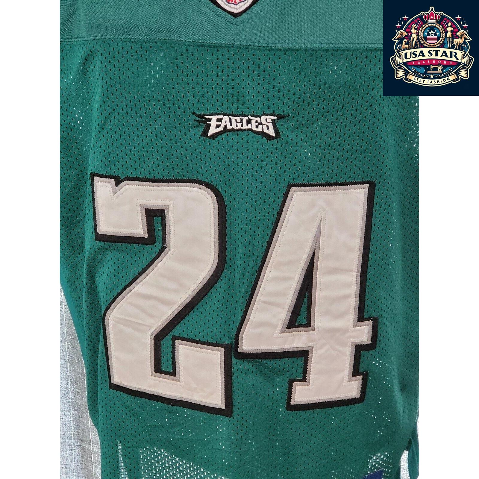 Philadelphia Eagles Jersey NFL Reebok No. 24 Nnamdi Asomugha Size 48 M/L Home Game Authentic - USASTARFASHION