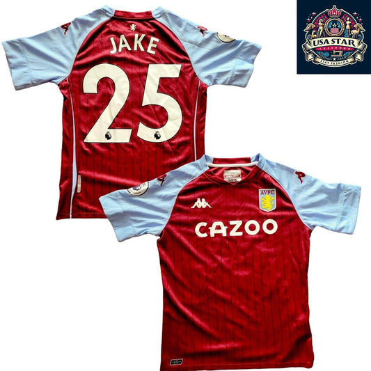 Aston Villa Kids Shirt 12Y - Personalized Kappa Home Jersey in Iconic Claret and Blue - USASTARFASHION