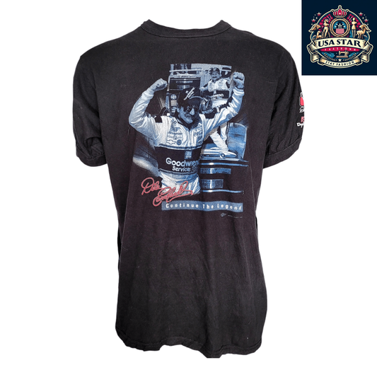 Dale Earnhardt T-Shirt 1998 Daytona 500 Win Men's Large 100% Cotton Officially Licensed Collectible - USASTARFASHION