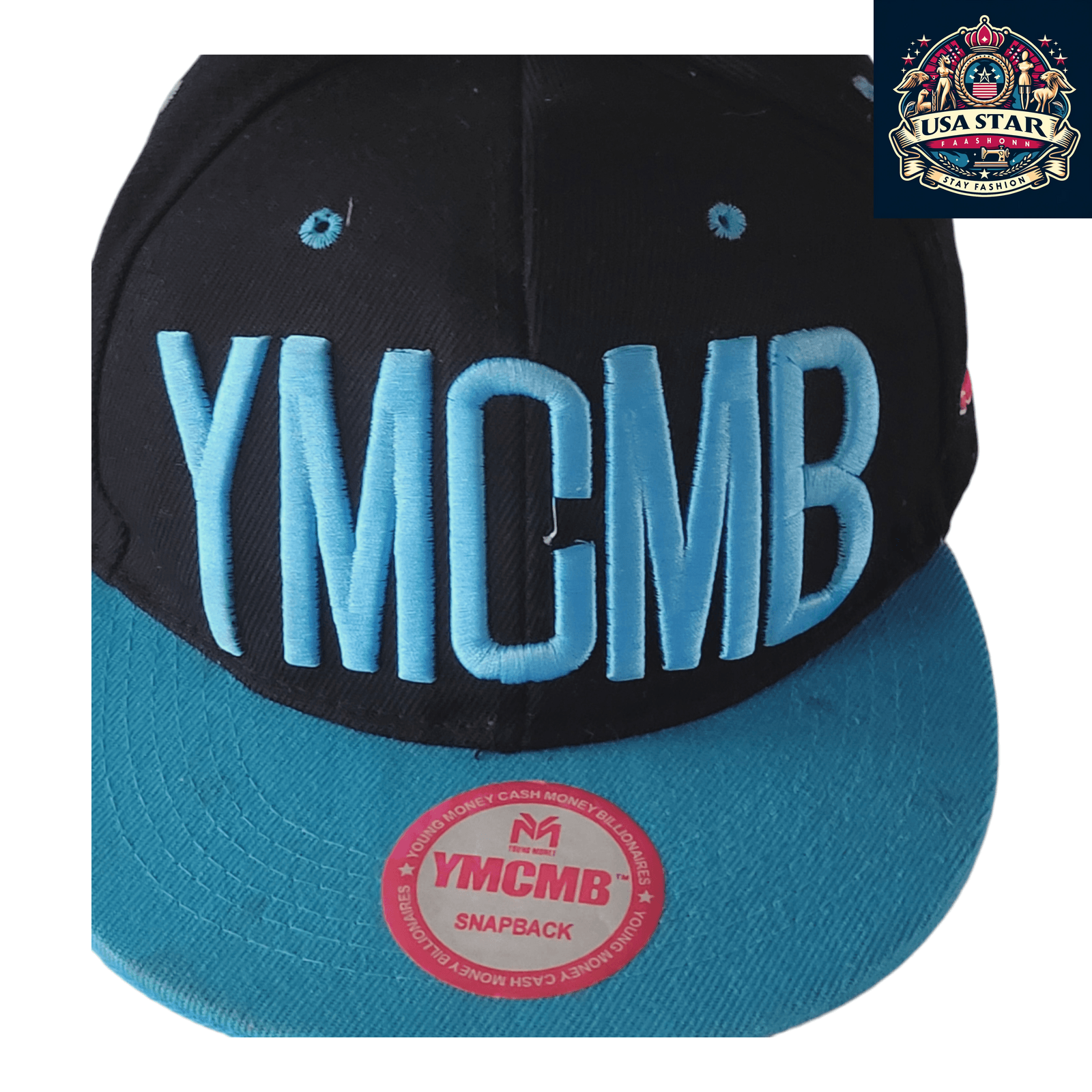 YMCMB Snapback Hat - Iconic Hip Hop Snapback Cap with Adjustable Fit - One Size Fits All - USASTARFASHION