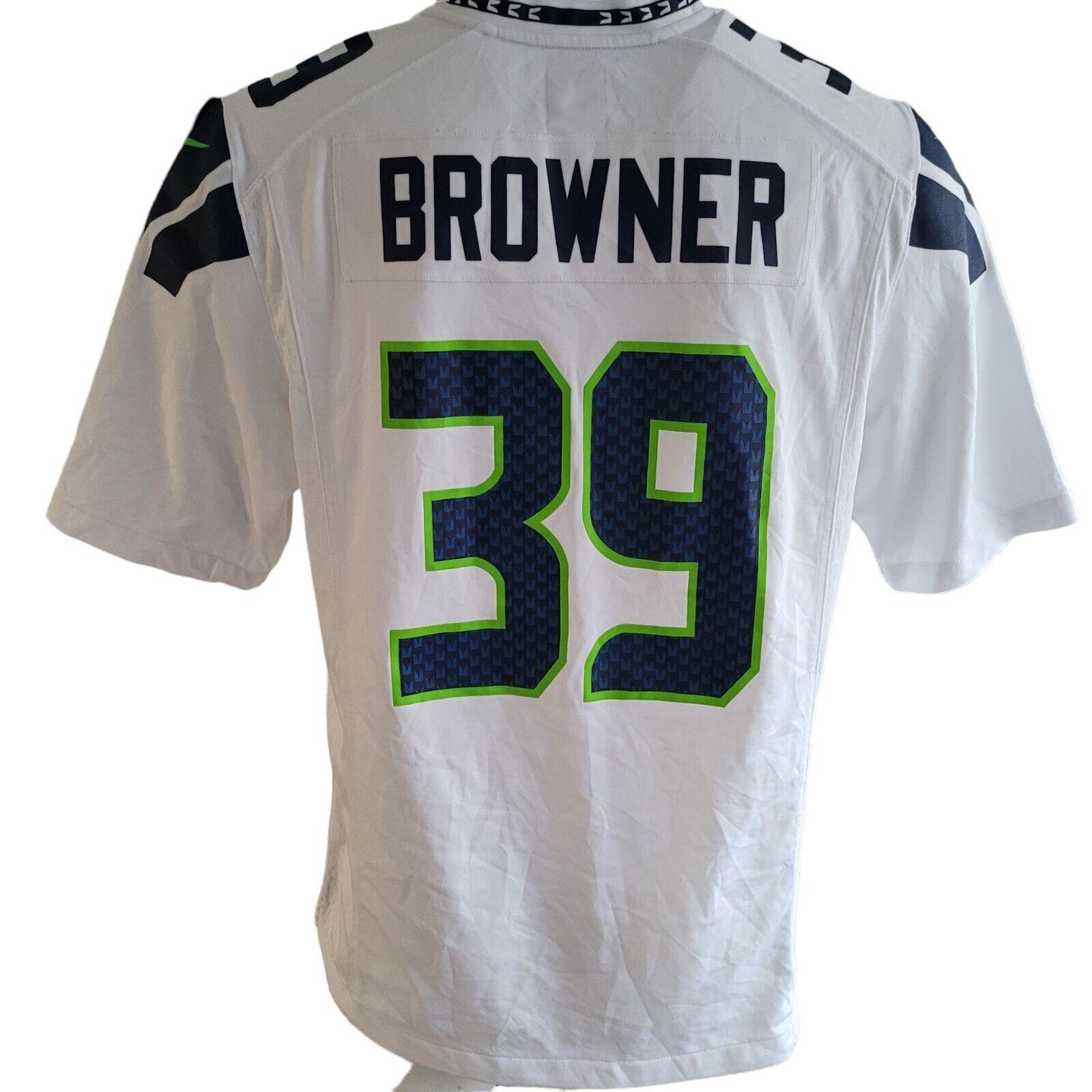 Seattle Seahawks Browner #39 Authentic Nike NFL Jersey for Men-USASTARFASHION