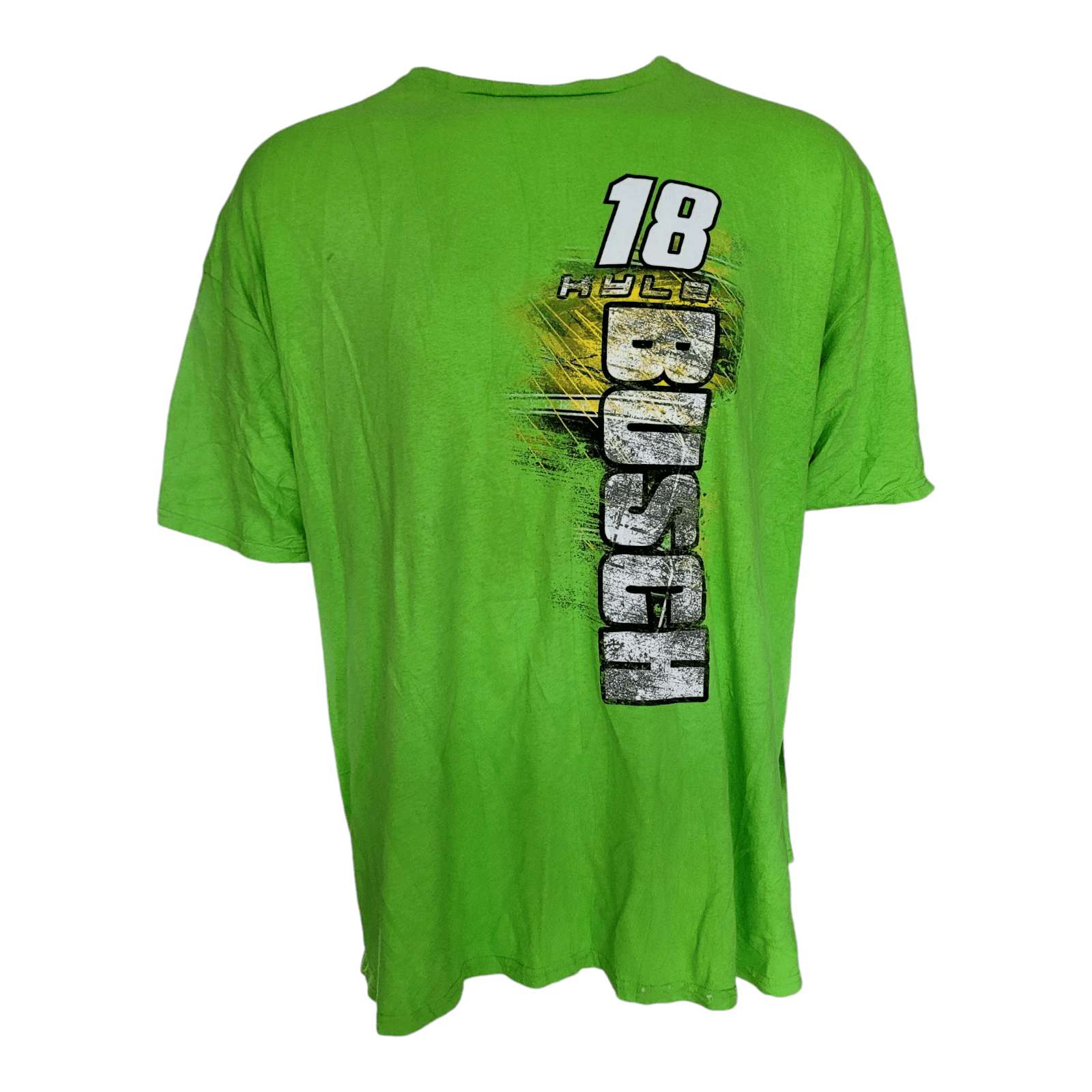 Kyle Busch #18 M&M's NASCAR Racing T-Shirt 3XL Green Joe Gibbs Racing Vintage