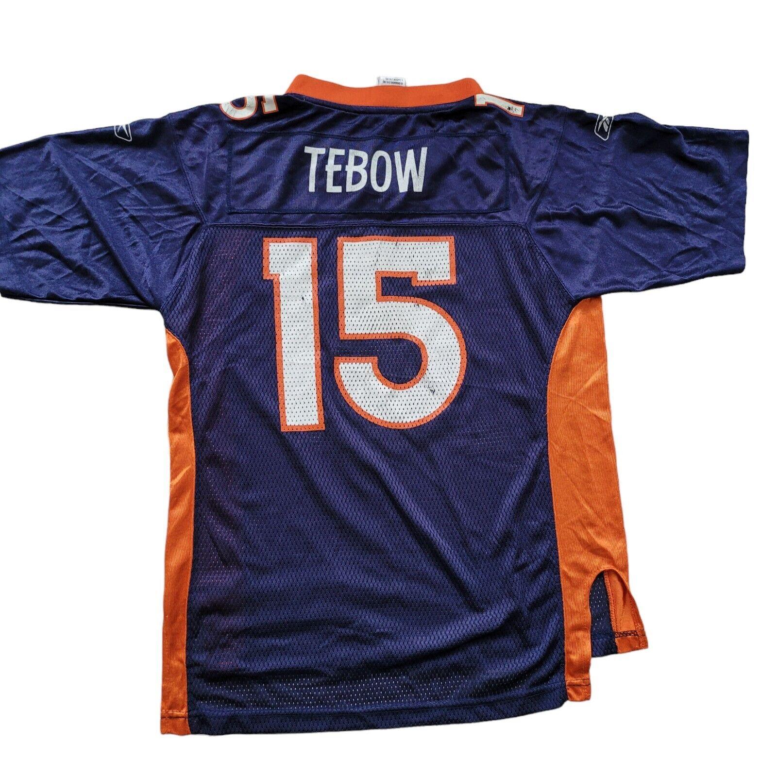 NFL Denver Broncos Tim Tebow #15 Youth Jersey - Size L (14-16) by Reebok-USASTARFASHION