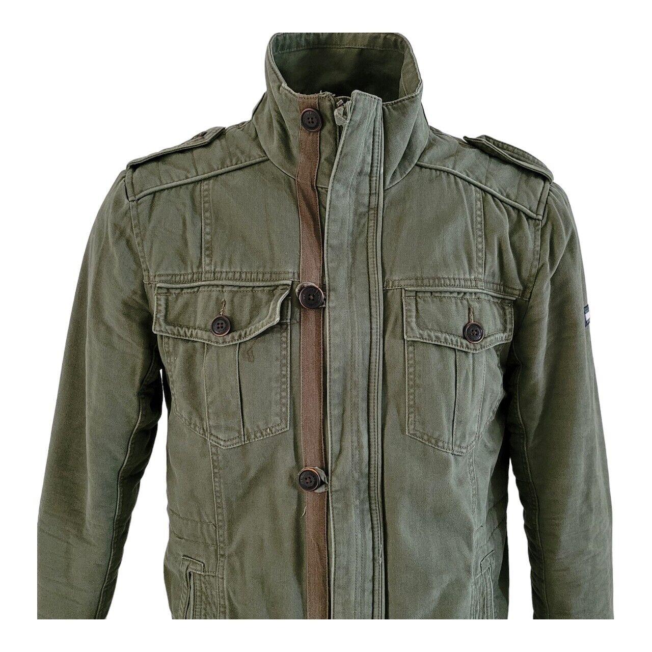 Tommy Hilfiger Denim Military Field Jacket | 4 Pockets, Size L-USASTARFASHION