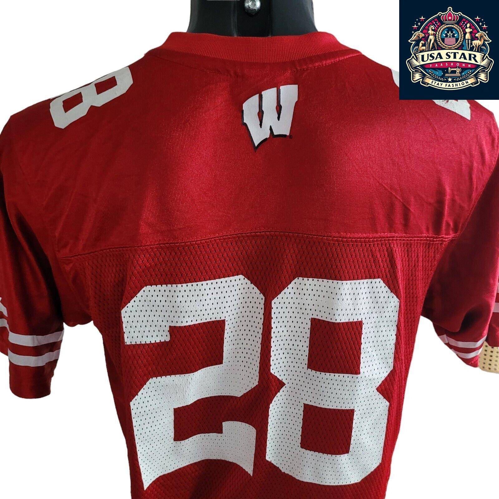 Authentic #28 Montee Ball Wisconsin Badgers Youth Jersey Size L - Iconic Design & Comfort - USASTARFASHION