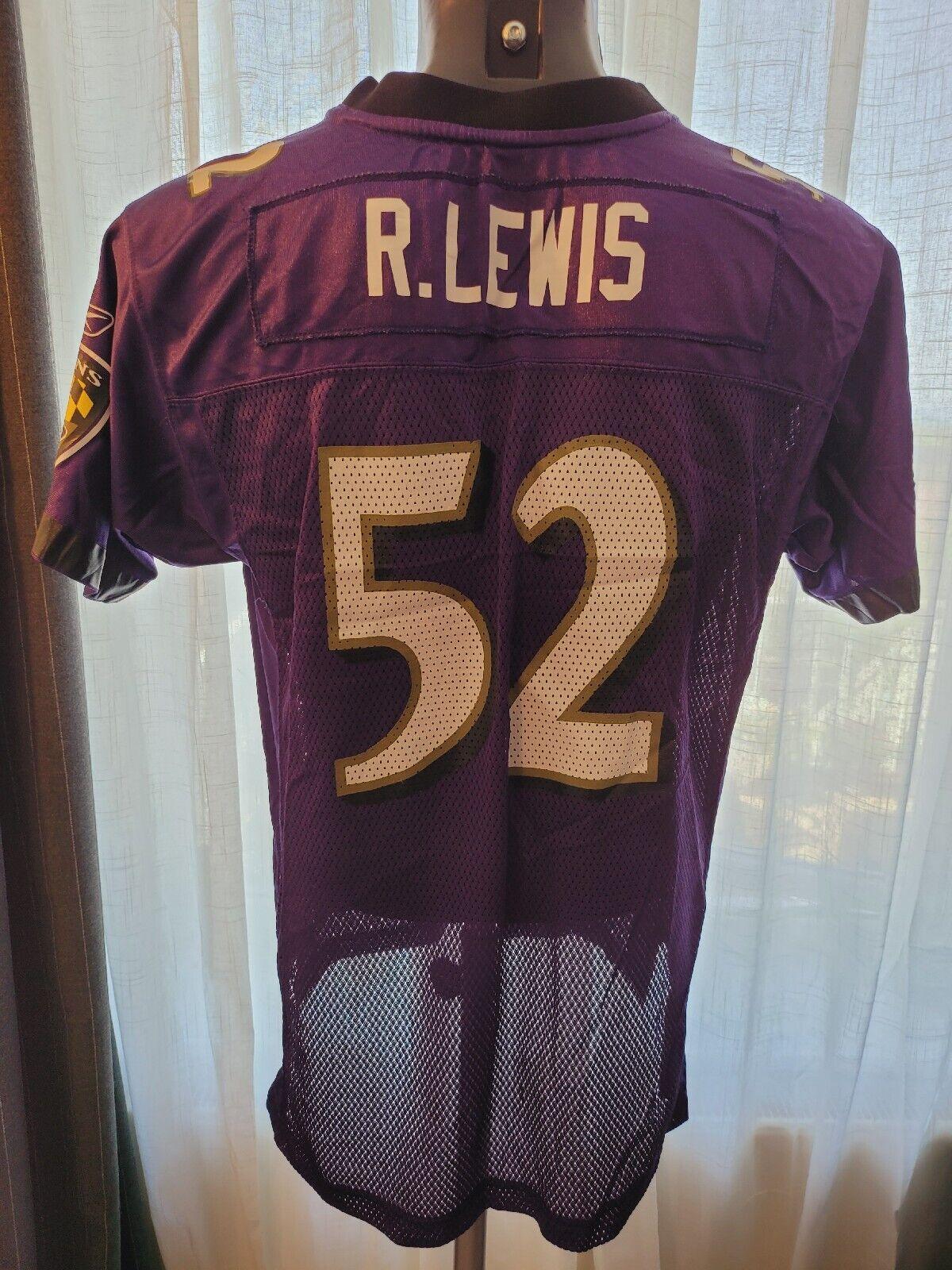 Reebok NFL #52 Ray Lewis Baltimore Ravens Youth XL Adult S Jersey-USASTARFASHION