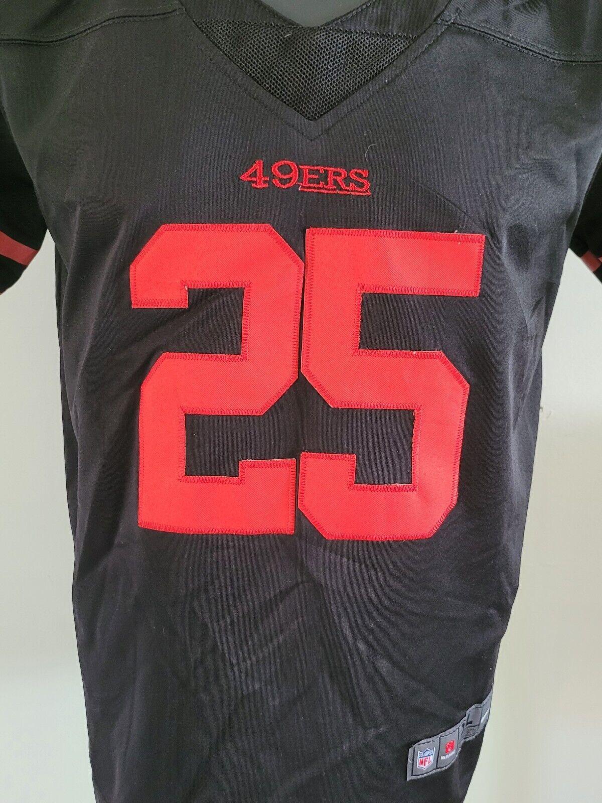 NFL Nike San Francisco 49ers #25 Richard Sherman Youth XL Black Football Jersey-USASTARFASHION