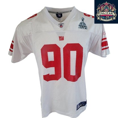 Reebok New York Giants Jersey Jason Pierre-Paul #90 Youth NFL Comfort Fit Authentic Design - USASTARFASHION