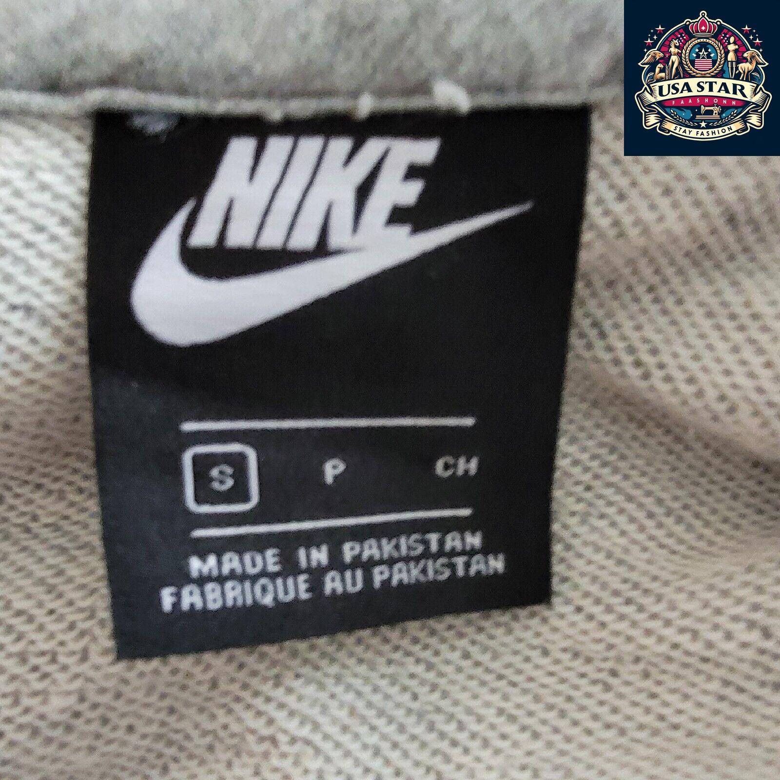 Nike Men's Hoodie, Small Grey with Adjustable Drawstring, Front Pocket, Stylish & Comfortable - USASTARFASHION