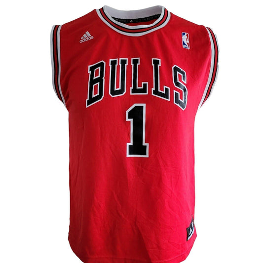 Chicago Bulls NBA Red Basketball Swingman Jersey #1 - Authentic adidas Rose-USASTARFASHION