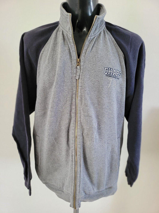 Chaps Ralph Lauren Full Zip Sweatshirt XL Cozy Style Vintage-USASTARFASHION