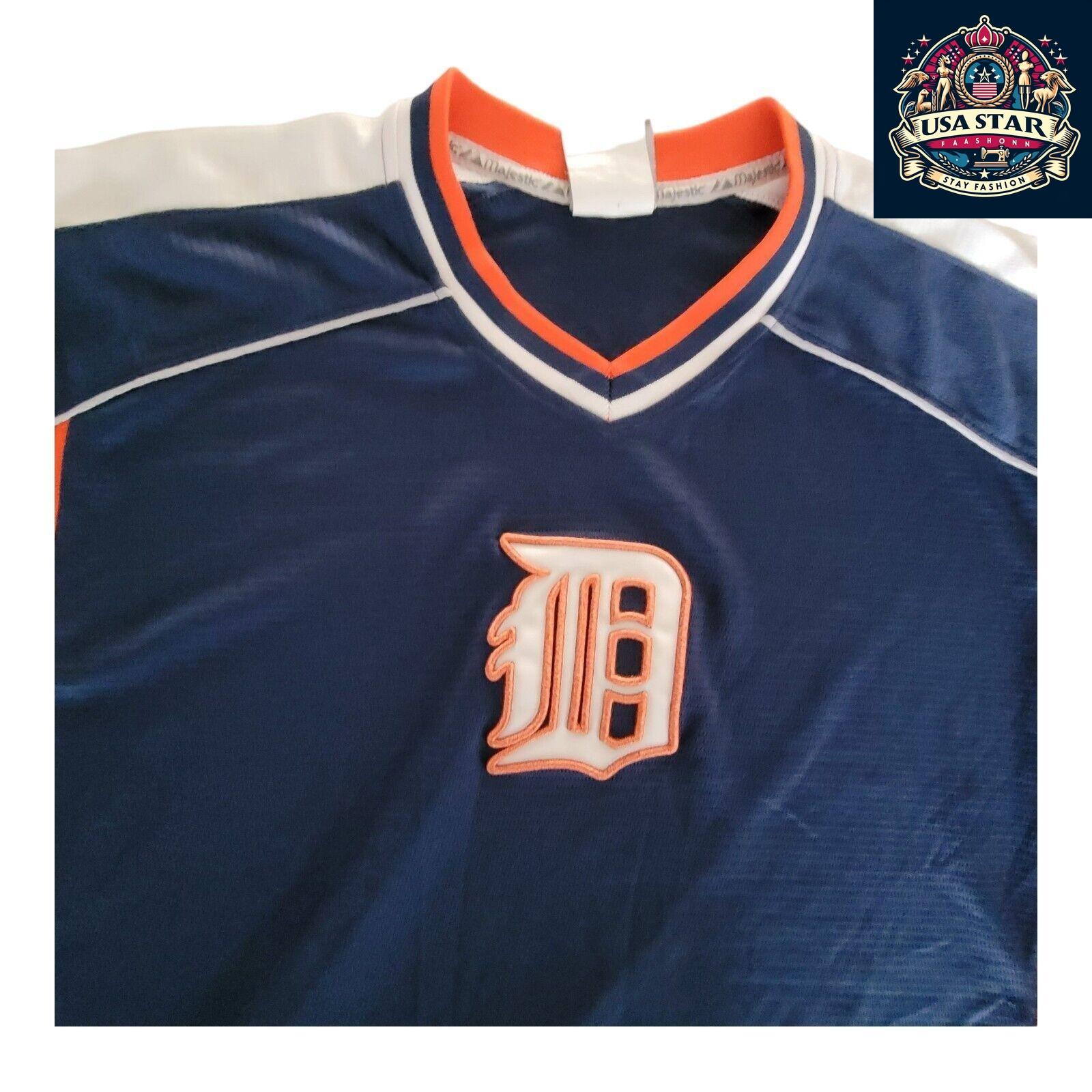 ⚾️ MLB Authentic Majestic Detroit Tigers Baseball Jersey - Size M - USASTARFASHION