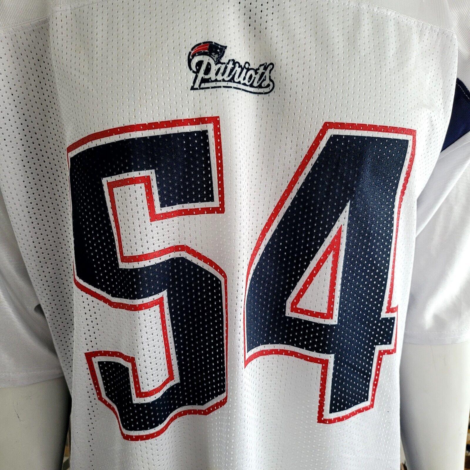 New England Patriots Tedy Bruschi #54 Jersey – Reebok NFL Size XL-USASTARFASHION