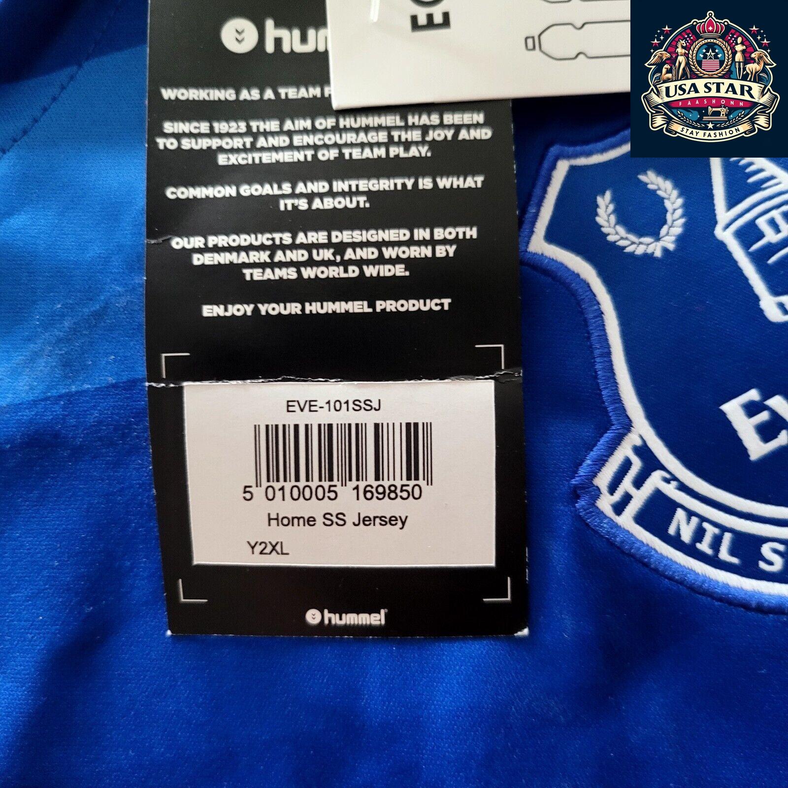 Hummel Everton FC Jersey Youth XXL (Y2XL) Gordon #24 - New With Minor Defect (Missing Letter) - USASTARFASHION