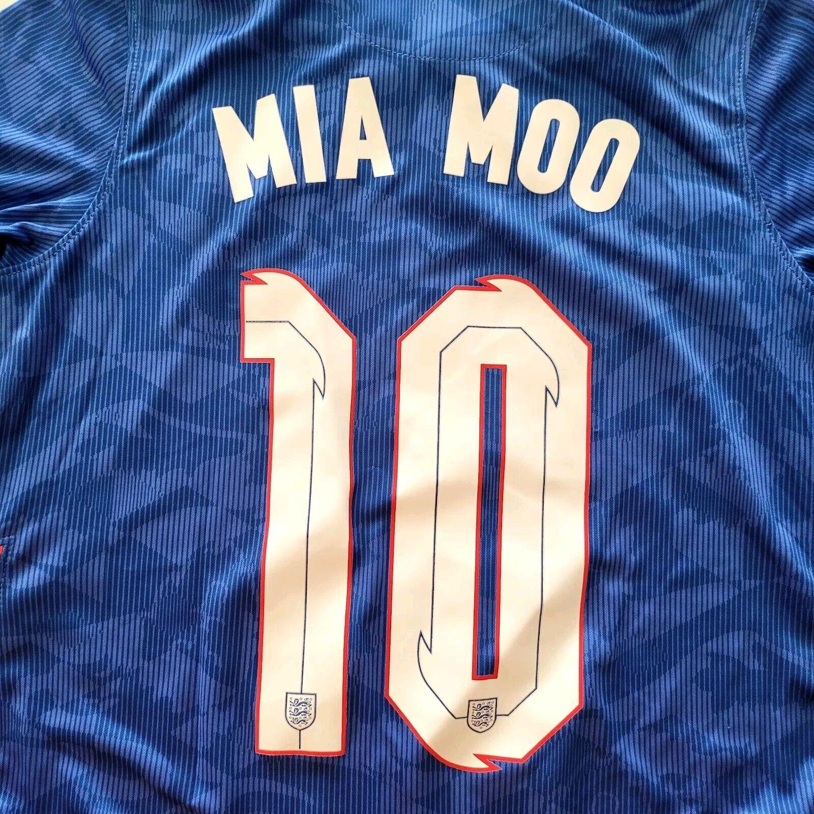 Nike England 2020/21 Away Jersey Kids 7-8 Age - Custom "Mia Moo" #10-USASTARFASHION