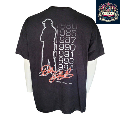 Dale Earnhardt T-Shirt XL Black – Vintage #3 Graphic, Soft Cotton, Comfortable Fit for Fans - USASTARFASHION