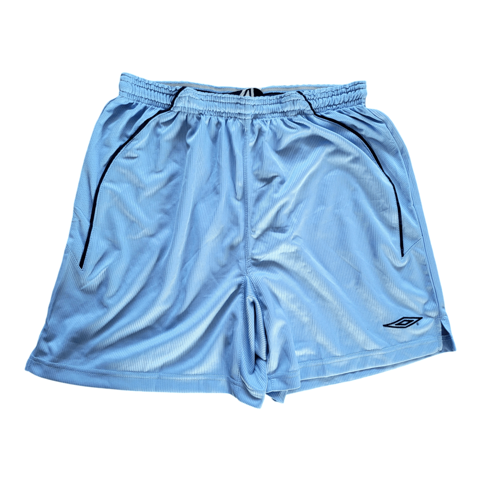 Umbro GB Light Blue Polyester Shorts - Men's Large (LM)