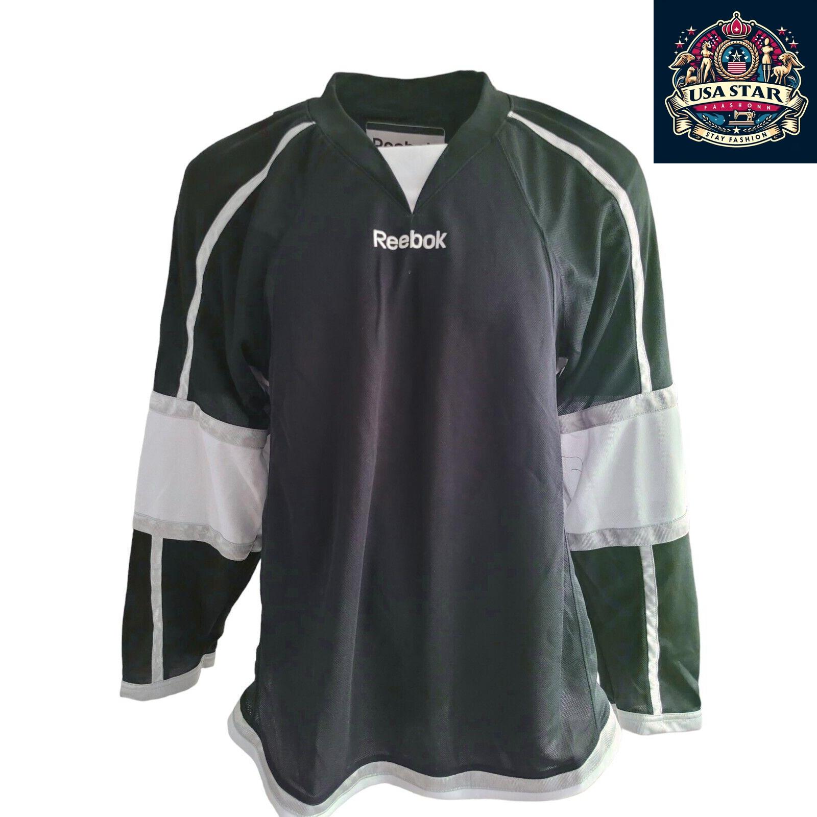 Reebok Large Hockey Jersey for Men, Moisture-Wicking Fabric, Durable Design & Comfortable Fit - USASTARFASHION