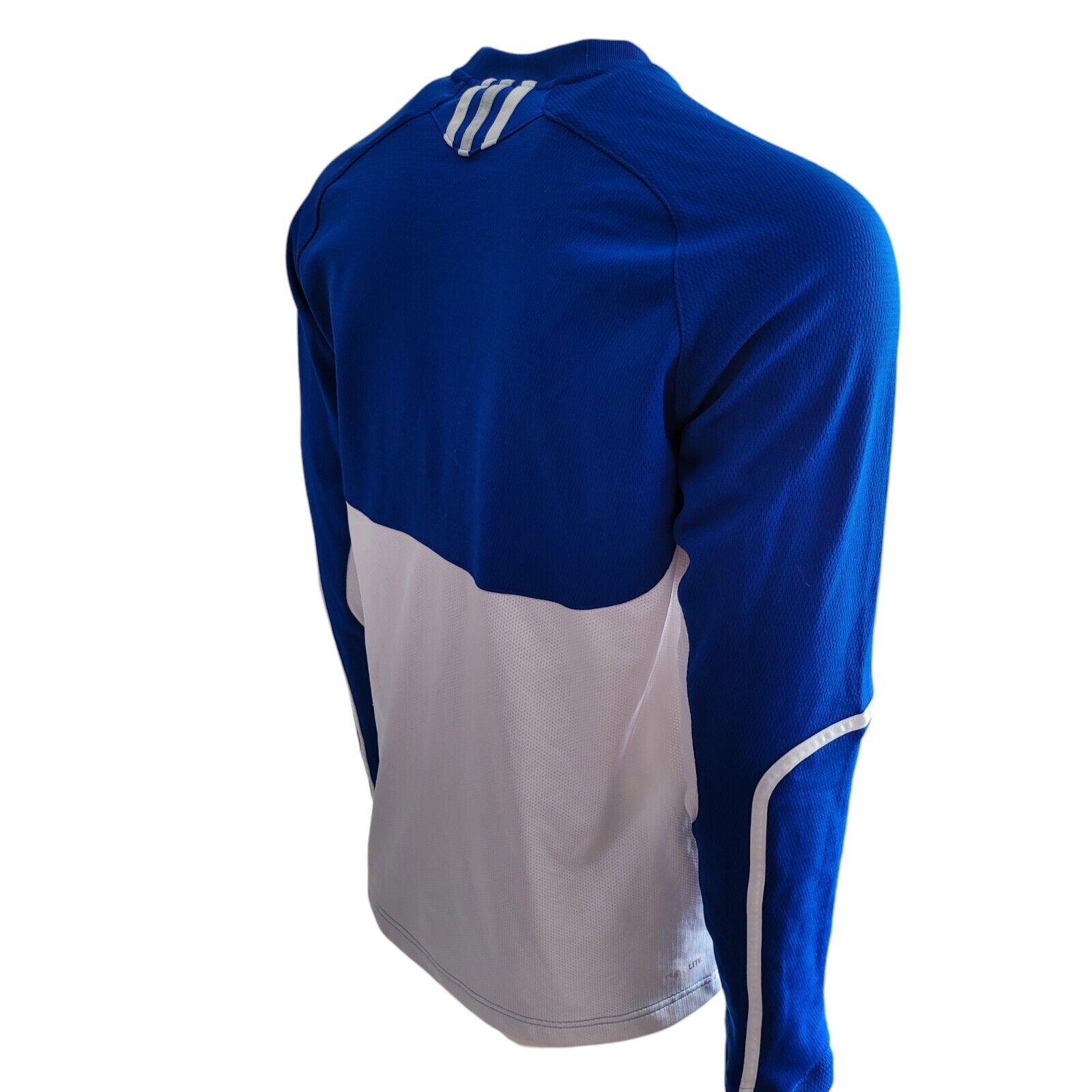 Adidas Algonquin Thunder Blue LS Jersey - Size M - Climalite Moisture-Wicking Fabric-USASTARFASHION