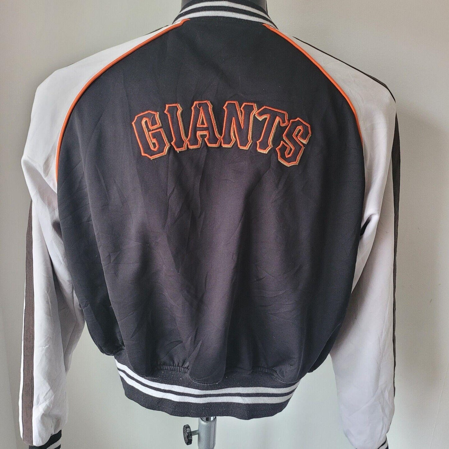 San Francisco Giants Bomber Jacket Black - G-III Sports Size M MLB 44"-19-USASTARFASHION