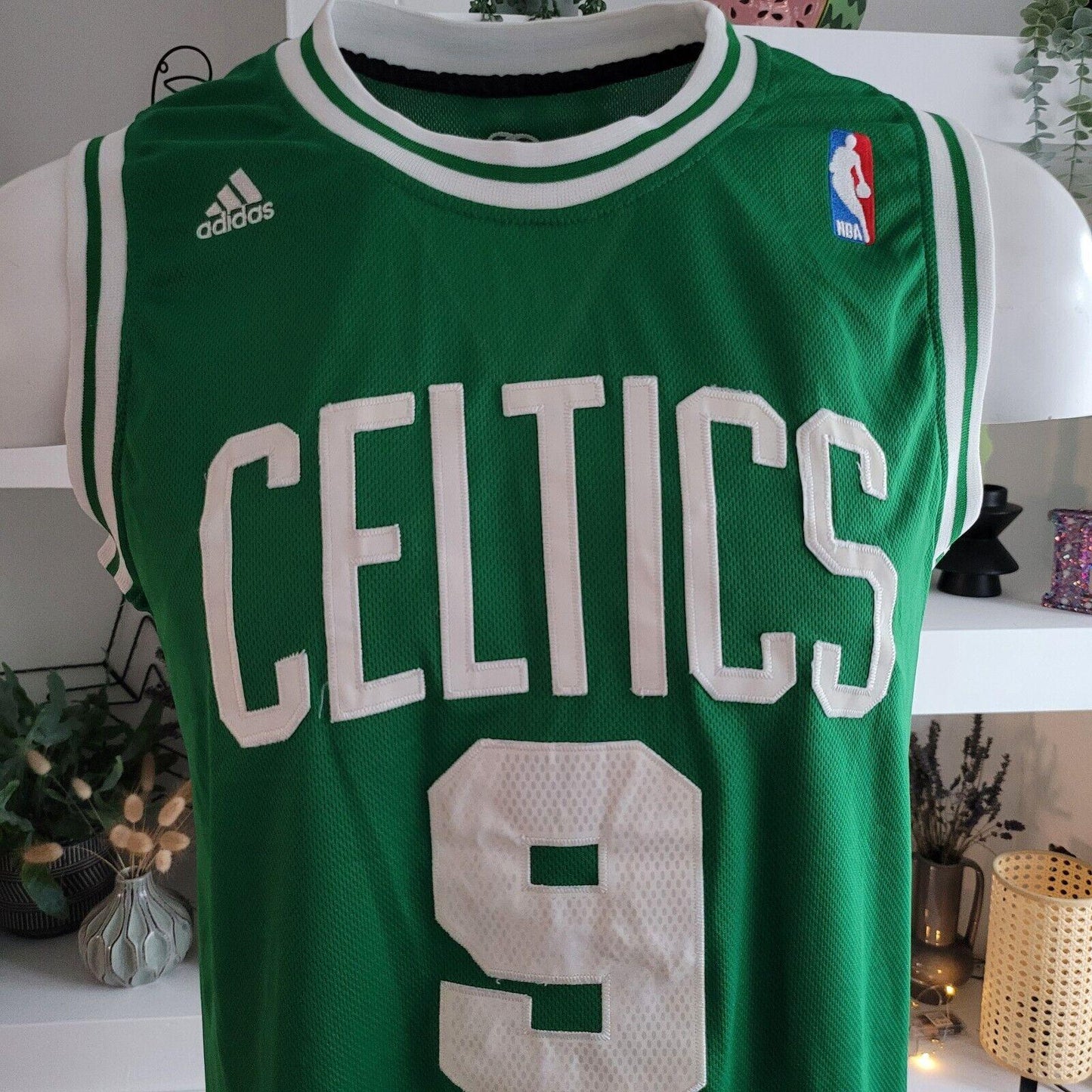 Boston Celtics Rondo #9 Vintage Adidas Basketball Jersey (Size S)-USASTARFASHION