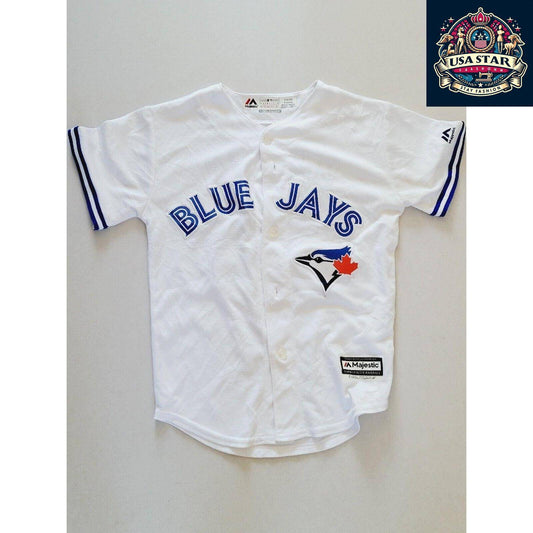 Majestic Vintage Toronto Blue Jays Youth Jersey Martin #55 - Classic Design, Comfortable Fit - USASTARFASHION