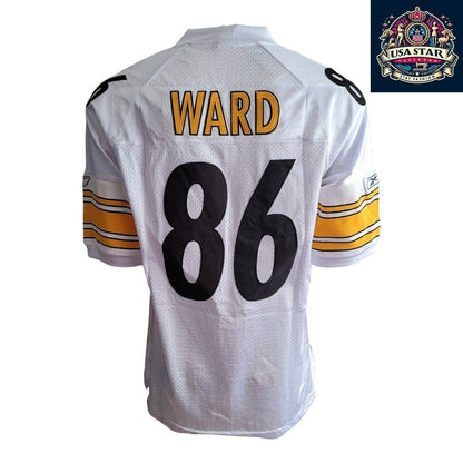 Pittsburgh Steelers Hines Ward Jersey 86 Sewn Reebok Men's Size 54 - Authentic Game Day Apparel - USASTARFASHION