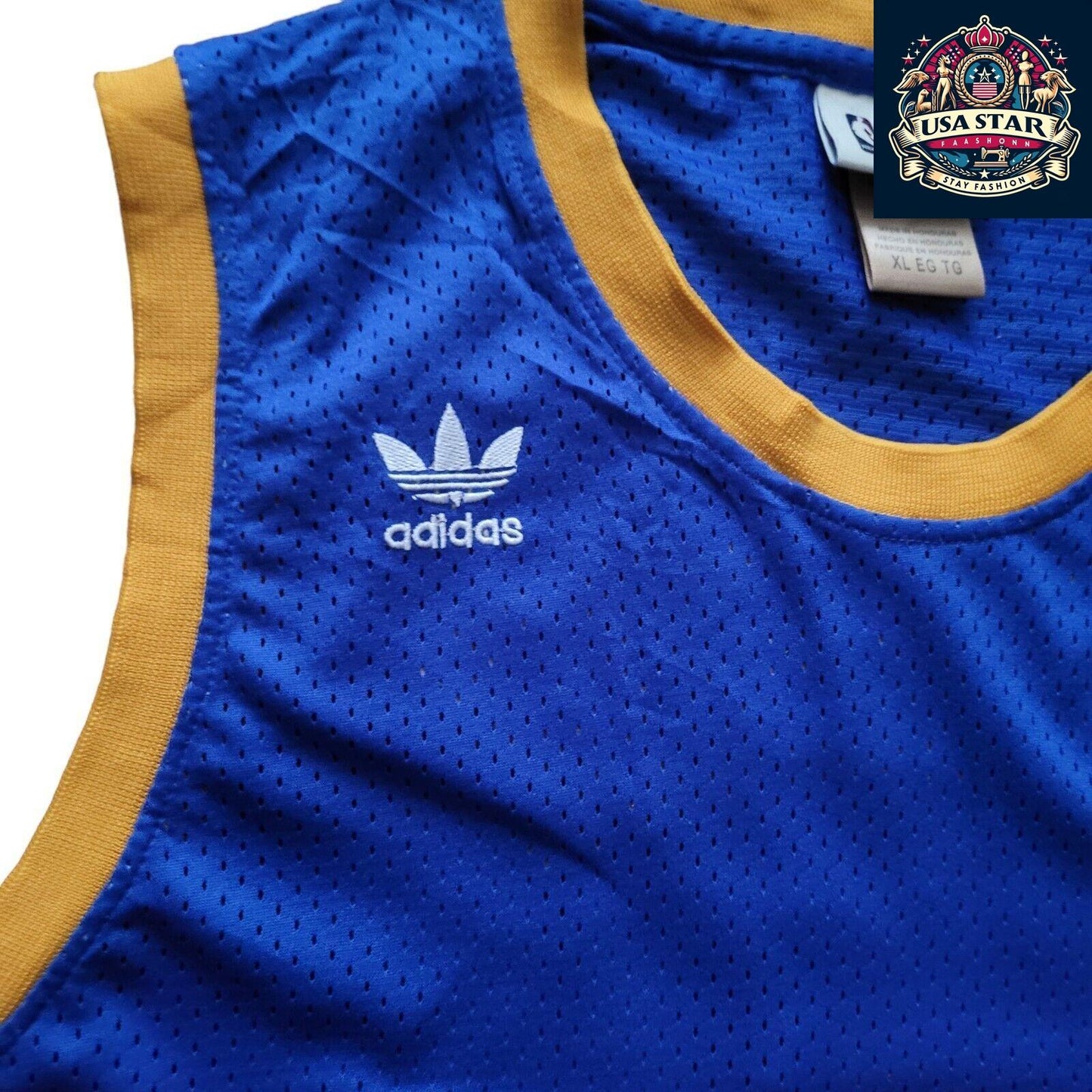 Adidas NBA Hardwood Classics #3 Allen Iverson Denver Nuggets Jersey XL Rainbow Vintage Authentic - USASTARFASHION