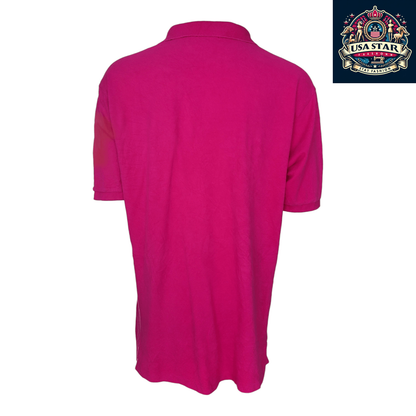 Ralph Lauren Pink Polo Shirt for Men XLT Tall Classic Fit Short Sleeve 100% Cotton Comfort - USASTARFASHION