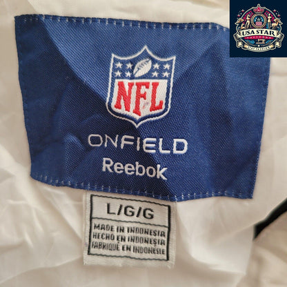 New Orleans Saints Jacket - Authentic Reebok Size L, Lightweight, Stylish Football Gear - USASTARFASHION