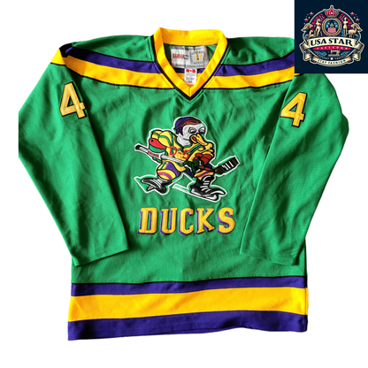 Vintage CCM Ducks Hockey Jersey Men's XL, Classic Ducks Design, Premium Quality Fabric - USASTARFASHION