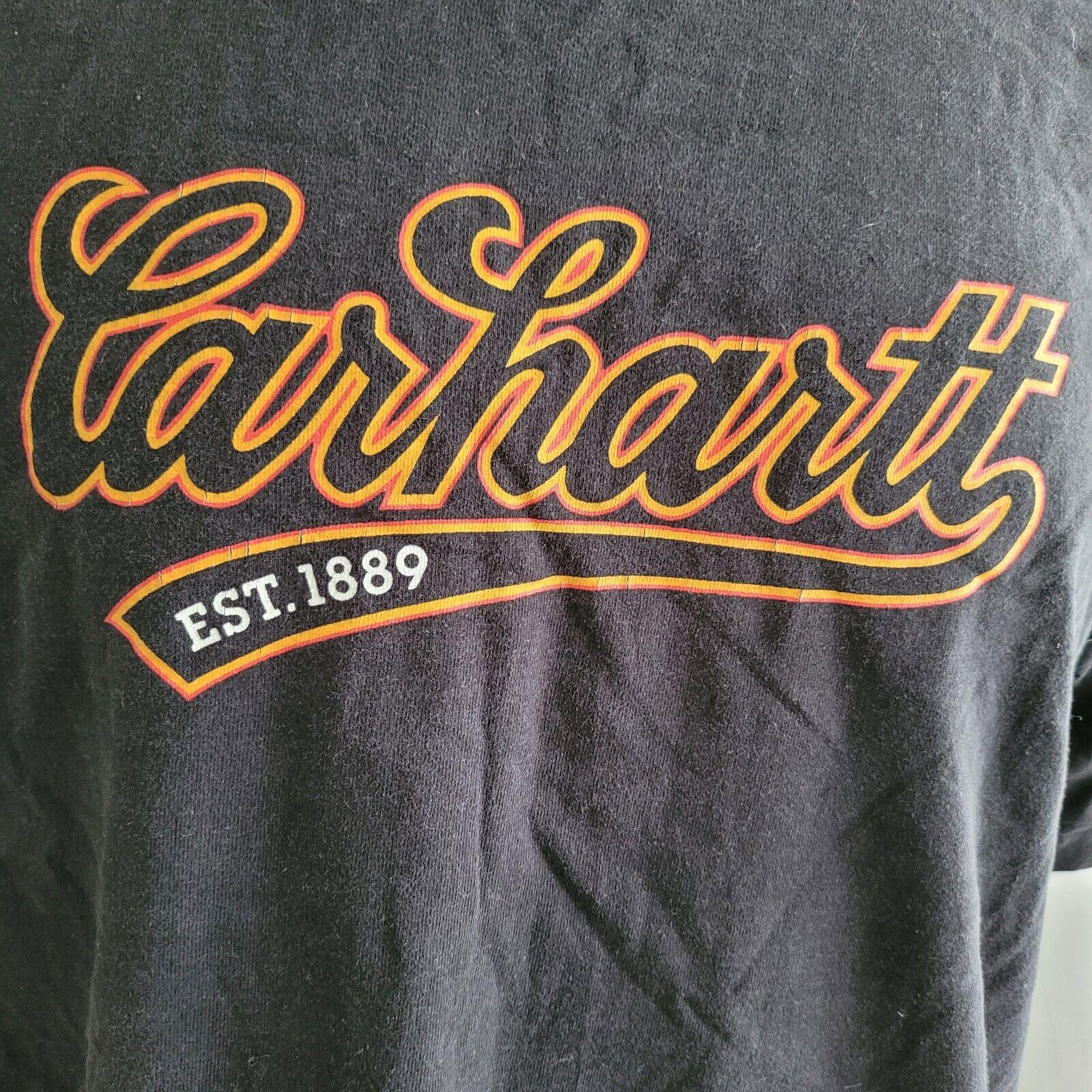 Vintage Carhartt Men's T-Shirt - 100% Cotton, Original Fit, Iconic Logo-USASTARFASHION