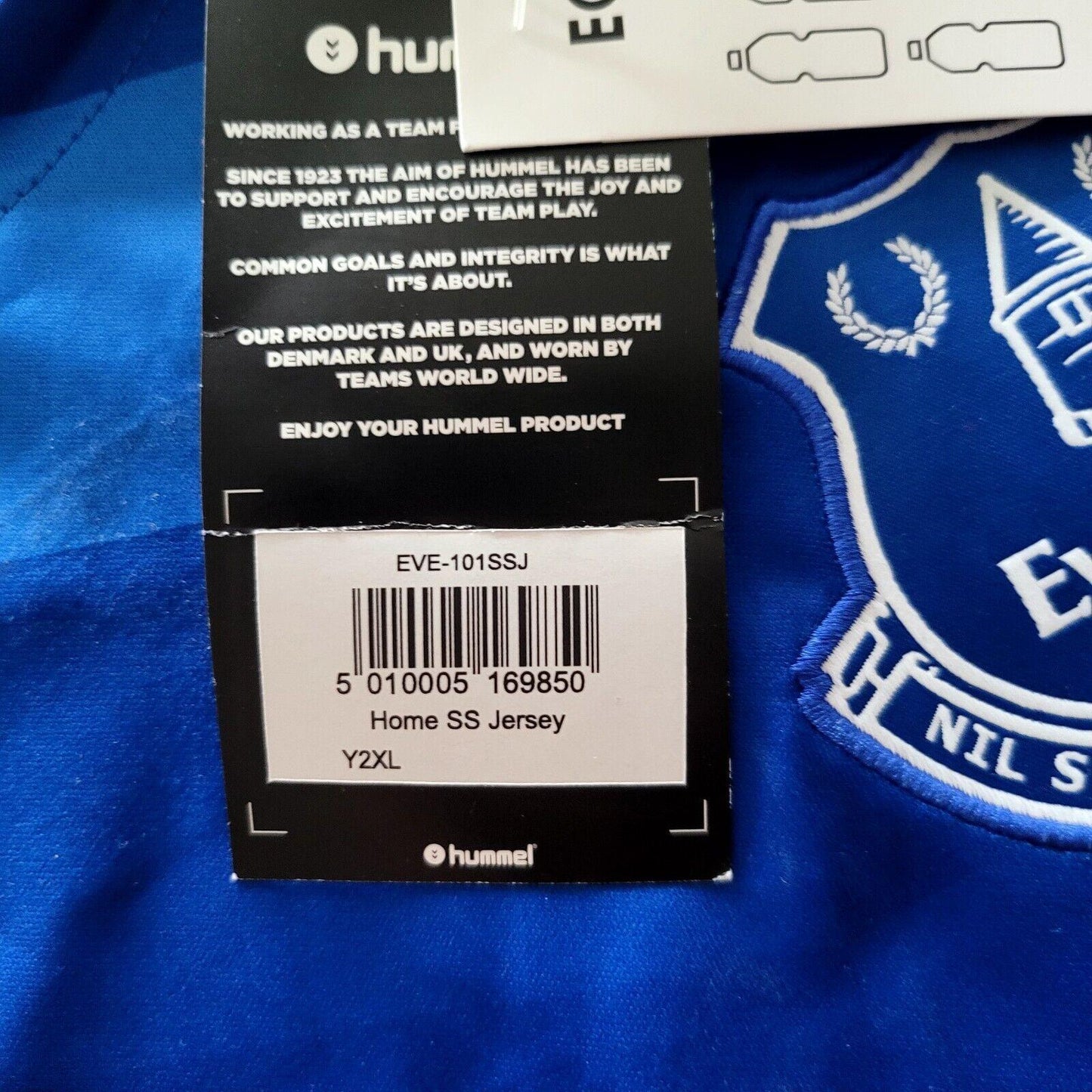 Everton FC Hummel Home Shirt Y2XL Gordon 24 - New (Missing Letter)-USASTARFASHION