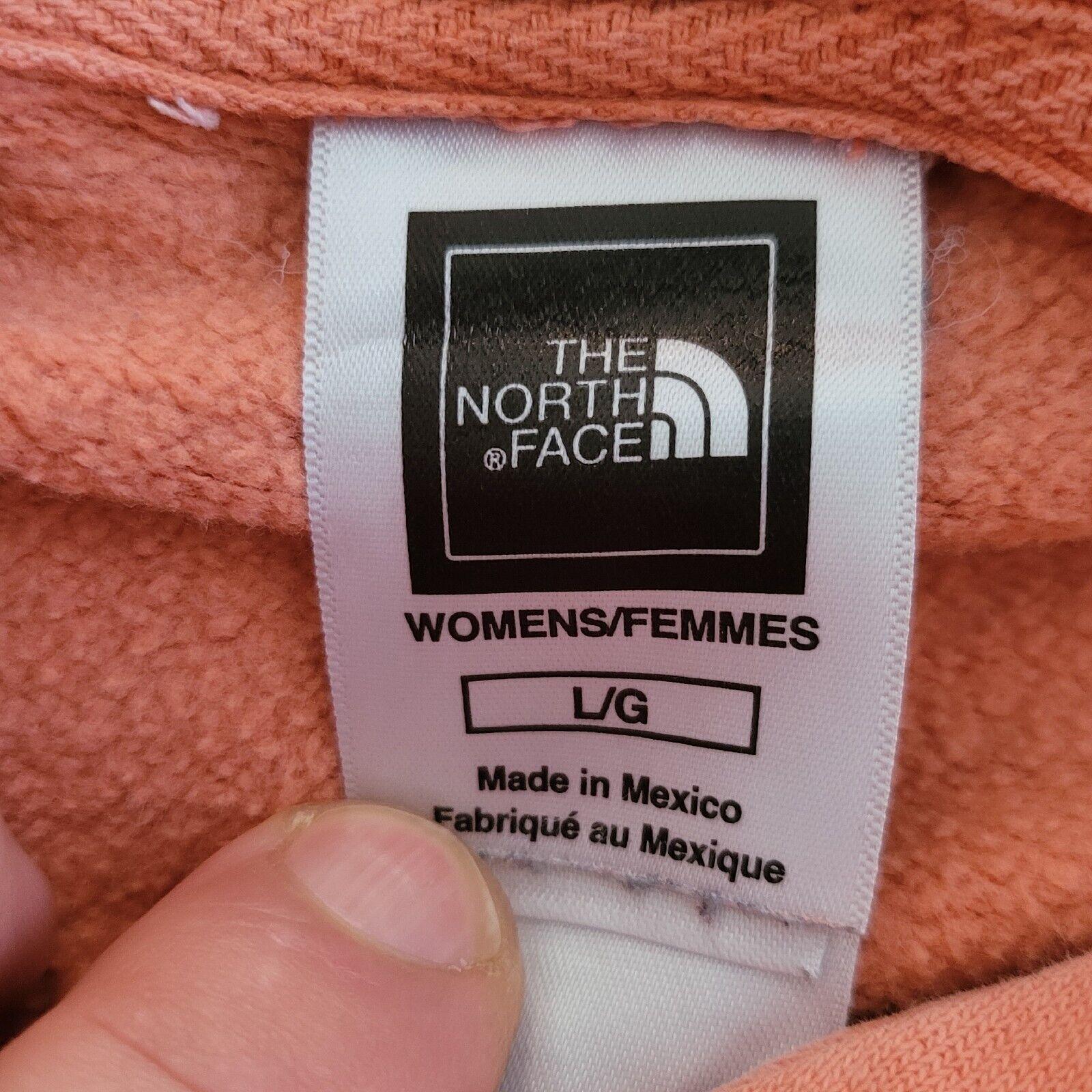 The North Face Women's Multicolored Pullover Hoodie, Size Large, 100% Cotton, Pit-to-Pit 21-USASTARFASHION