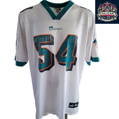 Authentic PUMA Miami Dolphins Jersey Z. Thomas #54 Adult XL Vintage Style Good Condition - USASTARFASHION