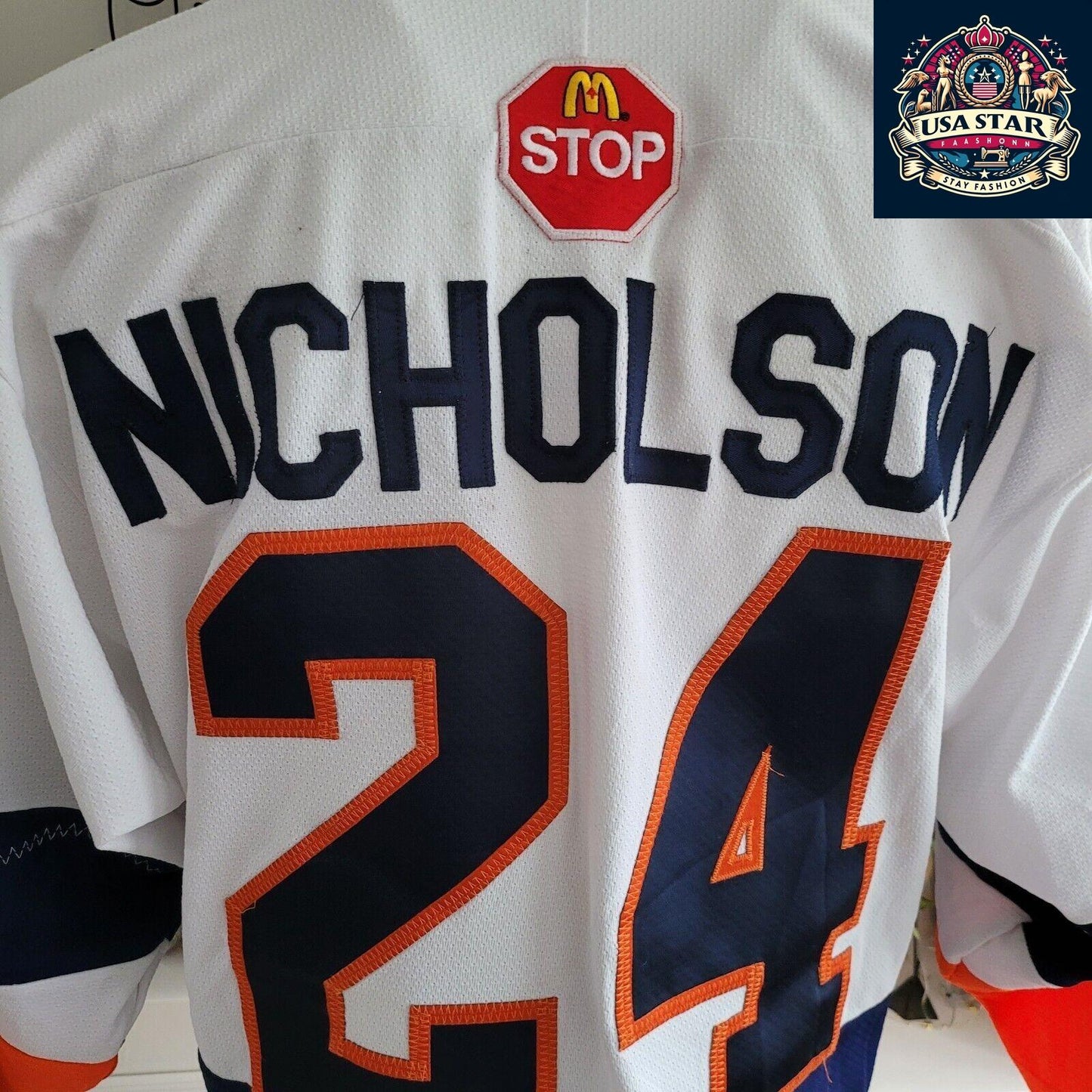 New York Islanders Jersey Nicholson #24 Adult Size L - Authentic Team Spirit Apparel - USASTARFASHION