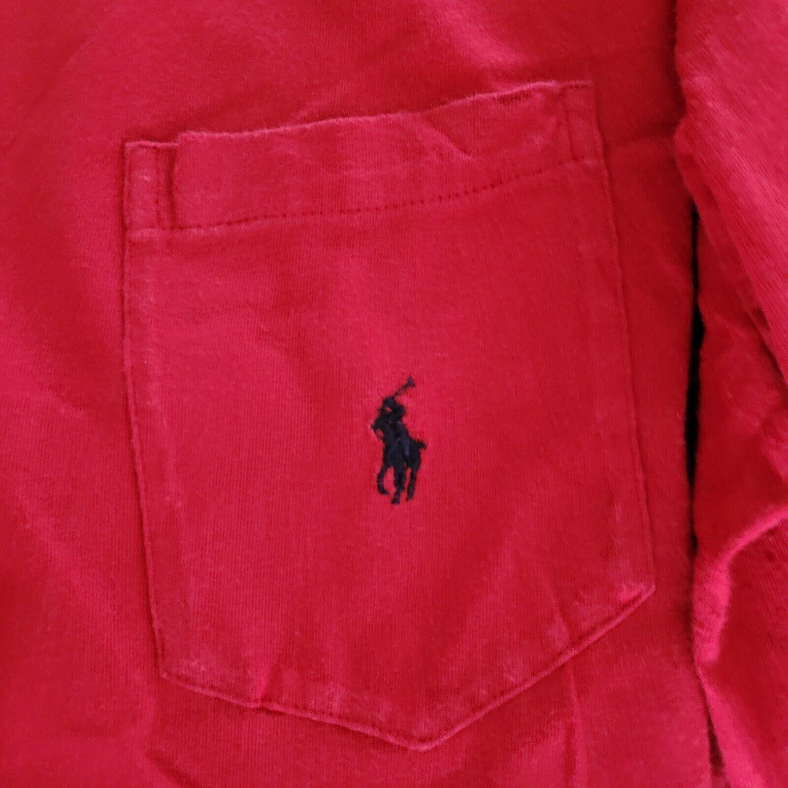 Polo Ralph Lauren Red Cotton Sweatshirt XL 100% Authentic-USASTARFASHION