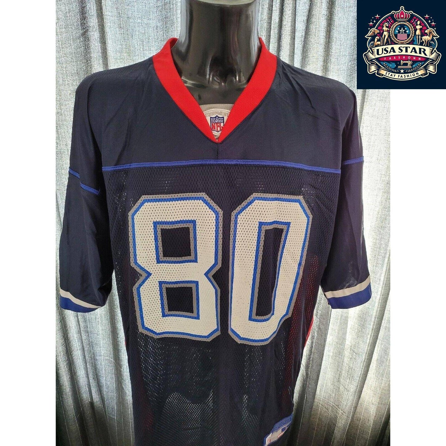 MOULDS #80 Buffalo Bills Jersey Men's XL - Authentic Reebok Vintage Sports Apparel - USASTARFASHION