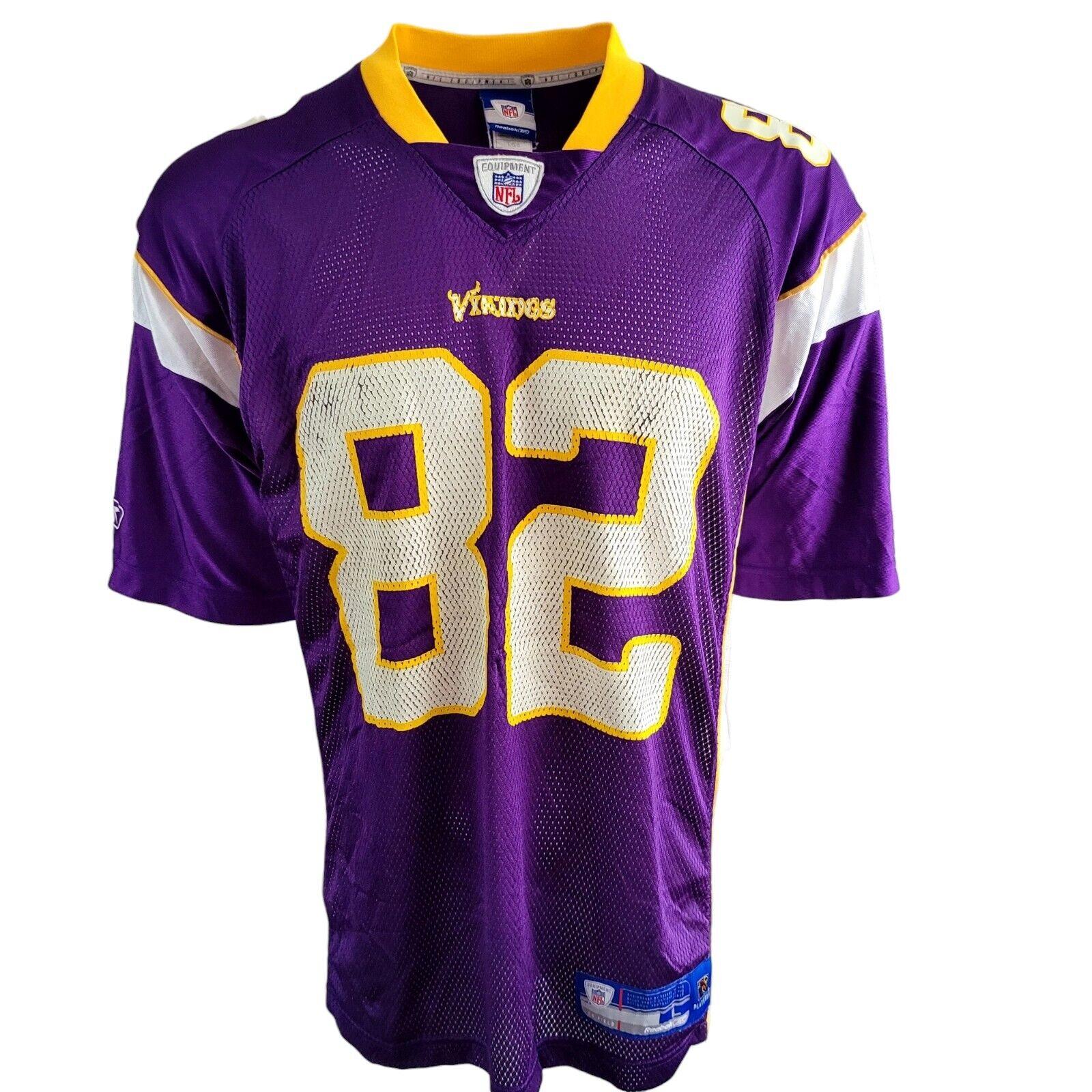 Troy Williamson #82 Minnesota Vikings Reebok Purple Jersey - Size Large-USASTARFASHION