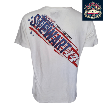 Tony Stewart T-Shirt #14 - Large Comfort Fit, Bold Graphics for NASCAR Fans by Chase Authentics - USASTARFASHION